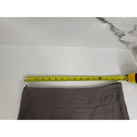 Women's Floral Skirt Size S Knee Length Ruffle Hem Casual embroidered Linen - Picture 3 of 6